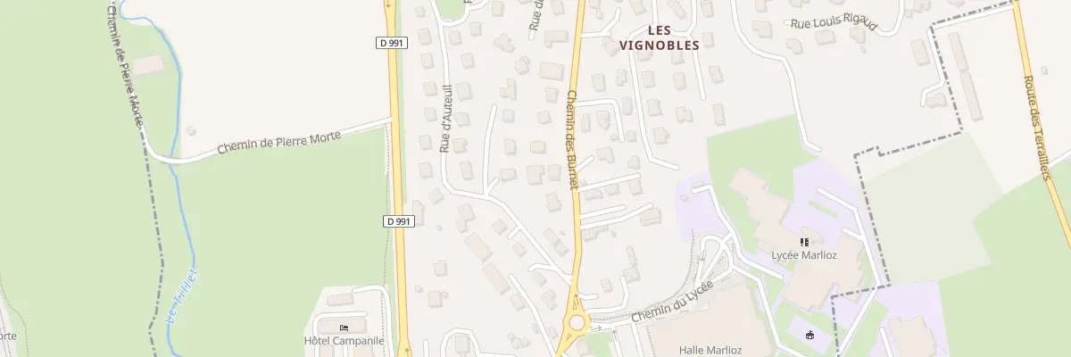 Plan du 21 Che des Burnet à Aix-les-Bains
