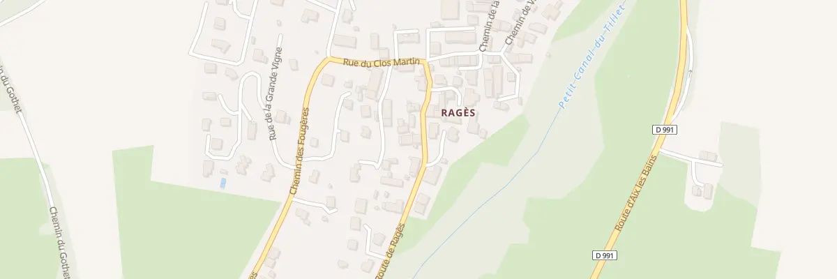 Plan du 485 Rte de Rages à Sonnaz