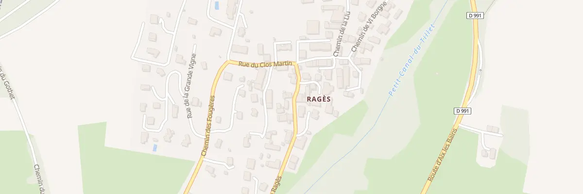 Plan du 523 Rte de Rages à Sonnaz