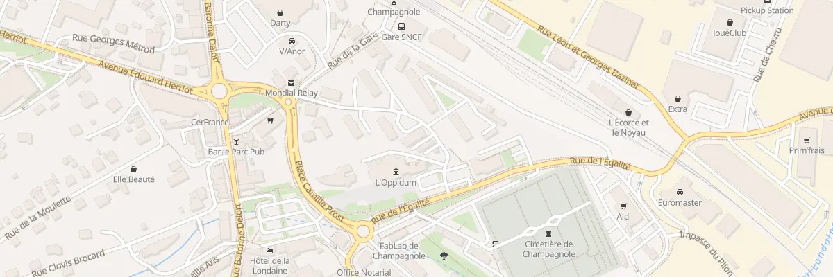 Plan du 126 Rue du Clos Didier à Champagnole