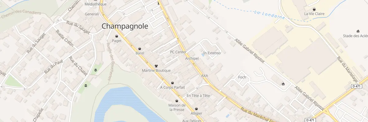 Plan du 11 Rue General Leclerc à Champagnole