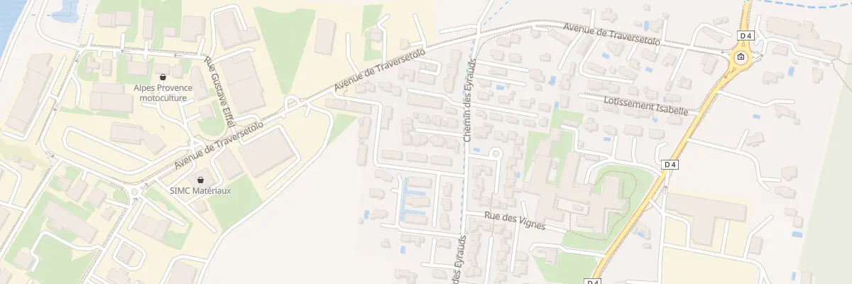 Plan du 114 Che des Eyrauds à Oraison