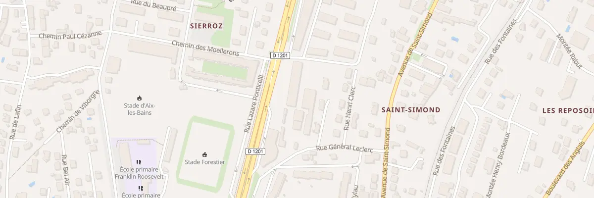 Plan du 16 Rue Général Leclerc à Aix-les-Bains
