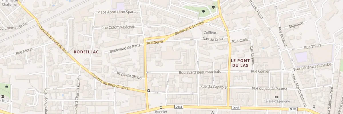 Plan du 186 Bd Beaumarchais à Toulon