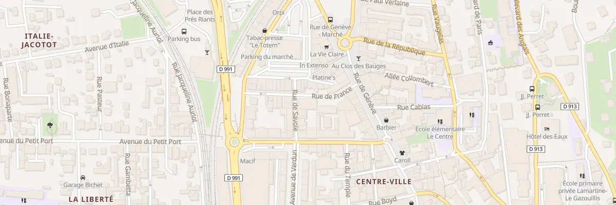 Plan du 8 Rue de Savoie à Aix-les-Bains