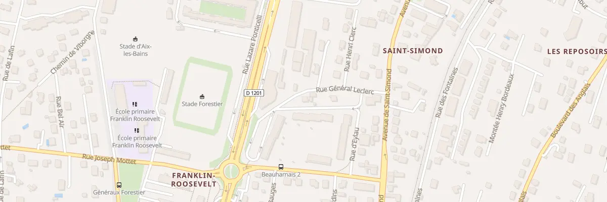 Plan du 9 Rue Général Leclerc à Aix-les-Bains