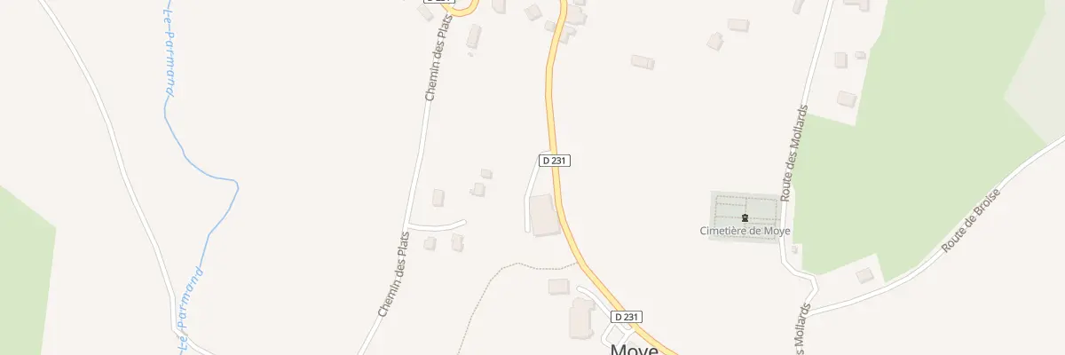 Plan de Pressy à Moye