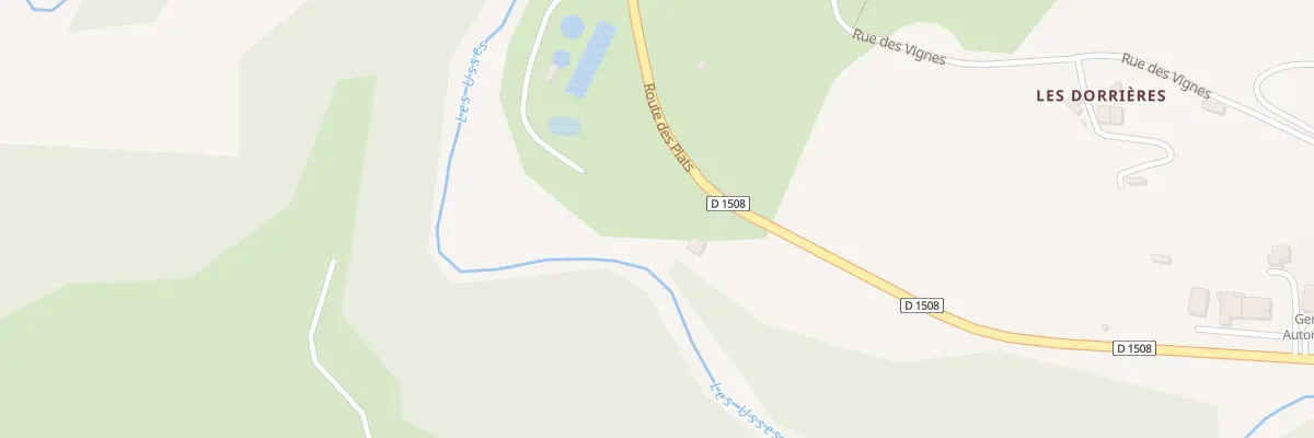 Plan de Rte des Plats à Frangy