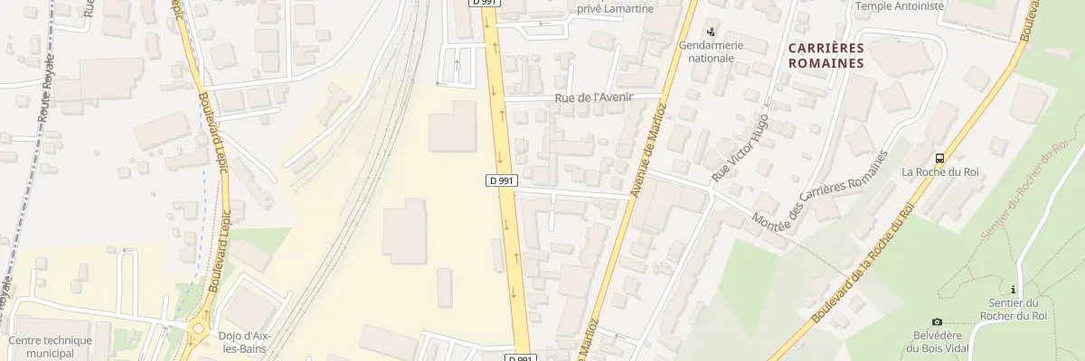 Plan du 10 Rue de la Paix à Aix-les-Bains