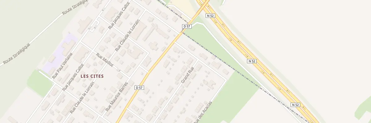 Plan du 25 Gr Grand Rue à Errouville