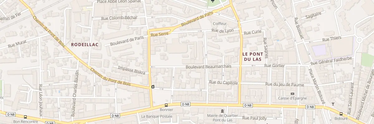 Plan du 150 Bd Beaumarchais à Toulon