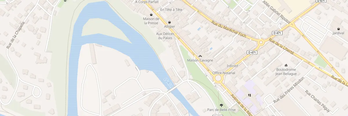 Plan de A la Ville à Champagnole