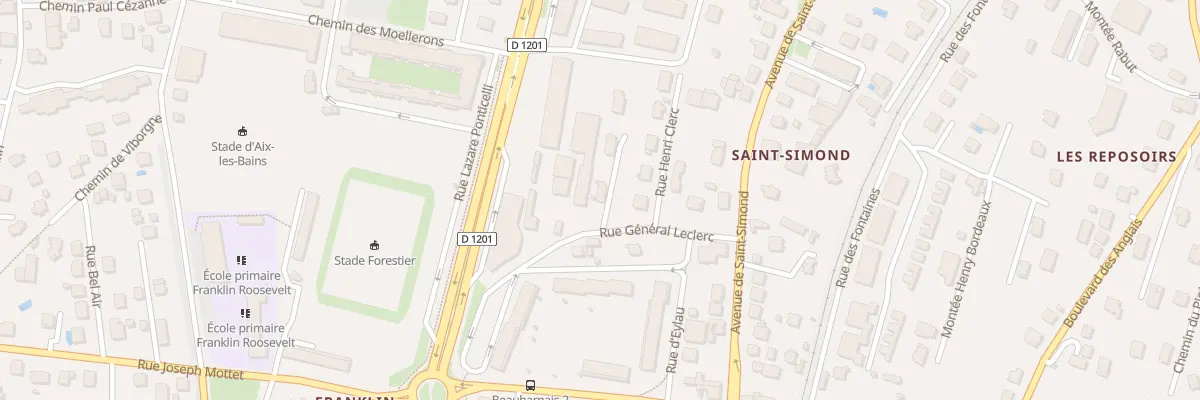 Plan du 12 Rue Général Leclerc à Aix-les-Bains