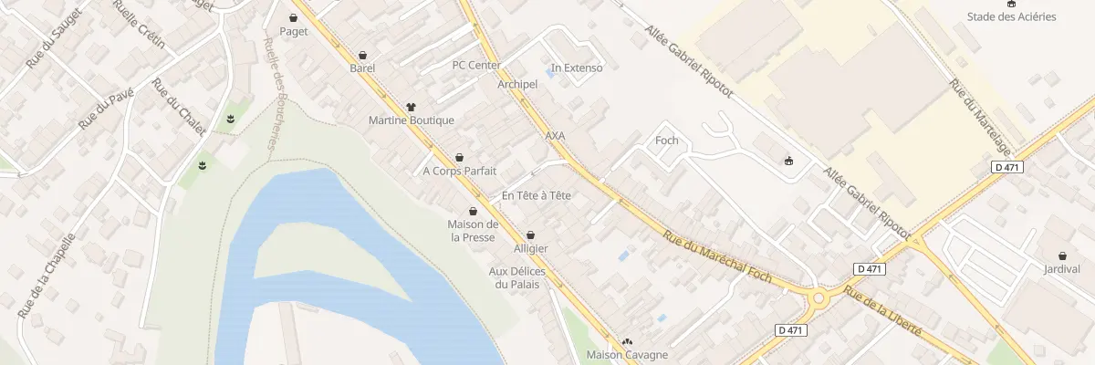 Plan du 8 Rue Aimé Berthod à Champagnole