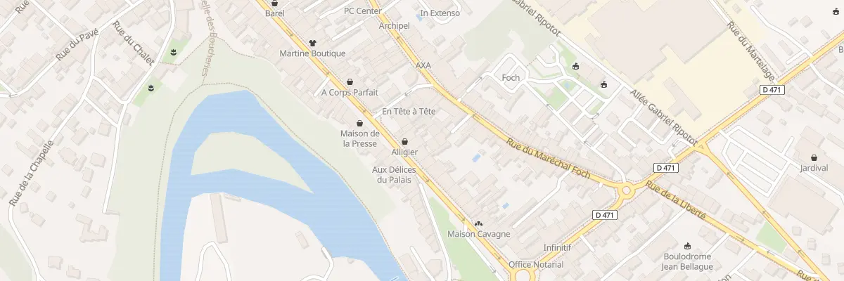 Plan du 53 Av de la République à Champagnole