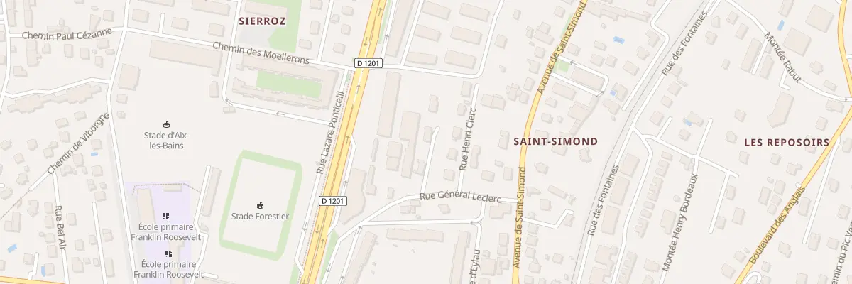 Plan du 12B Rue Général Leclerc à Aix-les-Bains