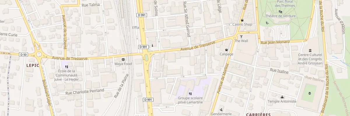 Plan du 21 Av de Tresserve à Aix-les-Bains