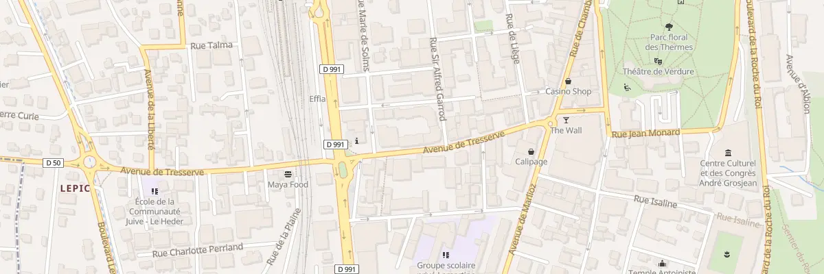 Plan du 30 Av de Tresserve à Aix-les-Bains