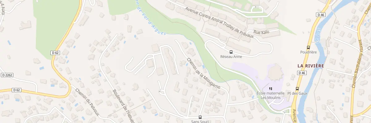 Plan du 239 Che de la Miograno à Toulon