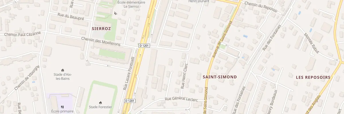 Plan du 12T Rue Général Leclerc à Aix-les-Bains