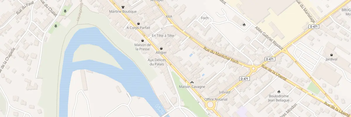 Plan du 61 Av de la République à Champagnole