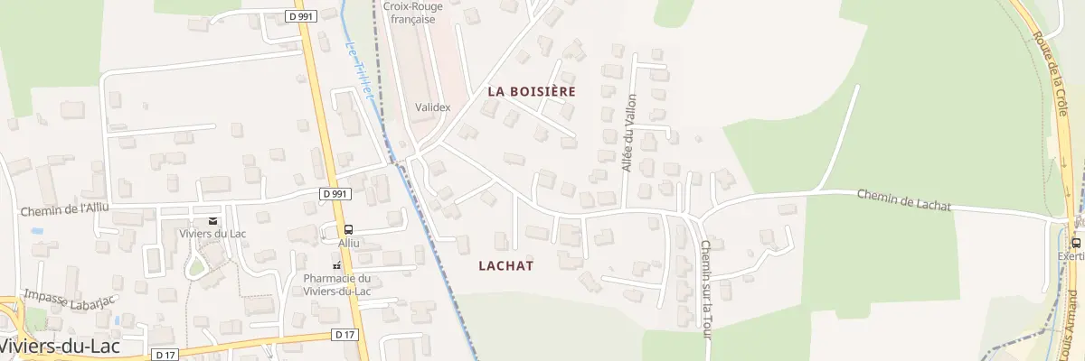 Plan du 103 Che de Lâchât à Drumettaz-Clarafond