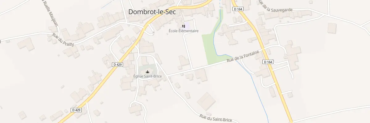 Plan du 51 Rue de la Fontaine à Dombrot-le-Sec
