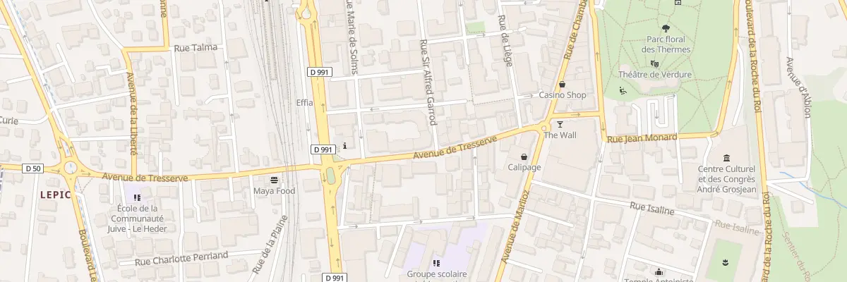 Plan du 18 Rue Sir Alfred Garrod à Aix-les-Bains