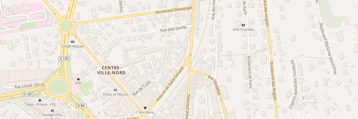 Plan du 31 Av de Saint Simond à Aix-les-Bains