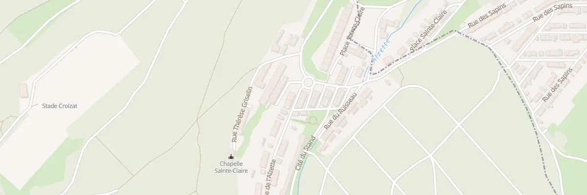 Plan du 34 Cite du Stand à Thil