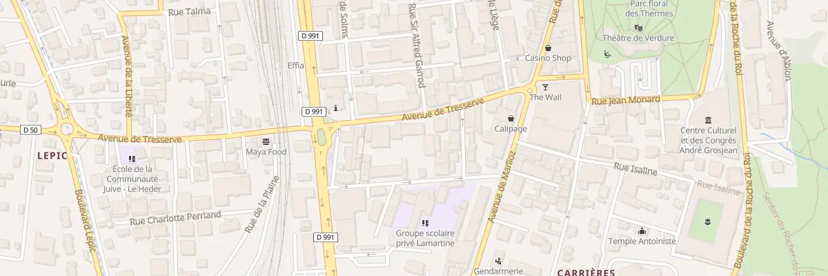Plan du 15 Av de Tresserve à Aix-les-Bains