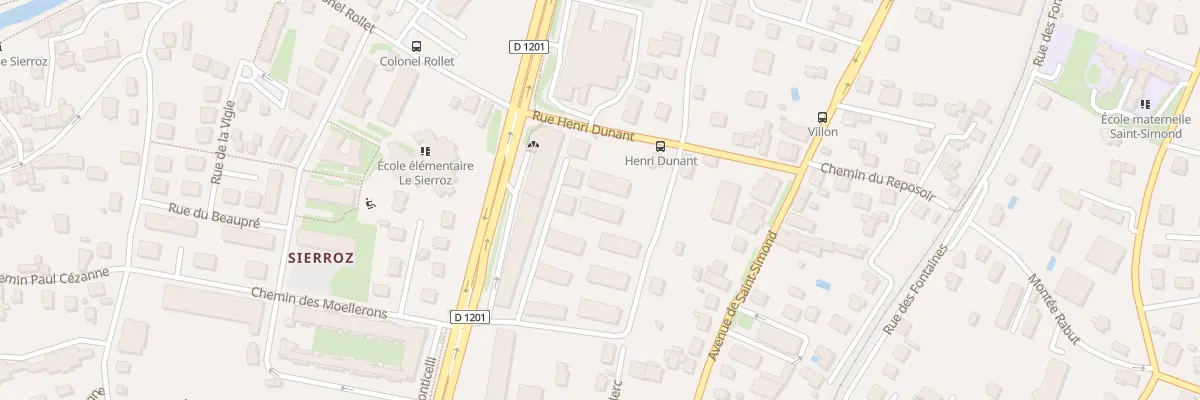 Plan du 15B Rue Henri Dunant à Aix-les-Bains