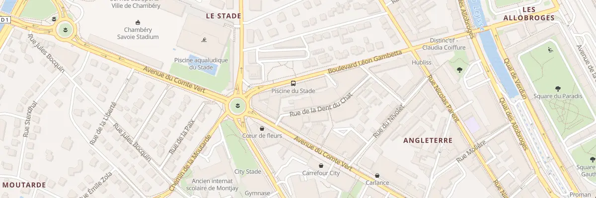 Plan du 25 Bd Léon Gambetta à Chambéry