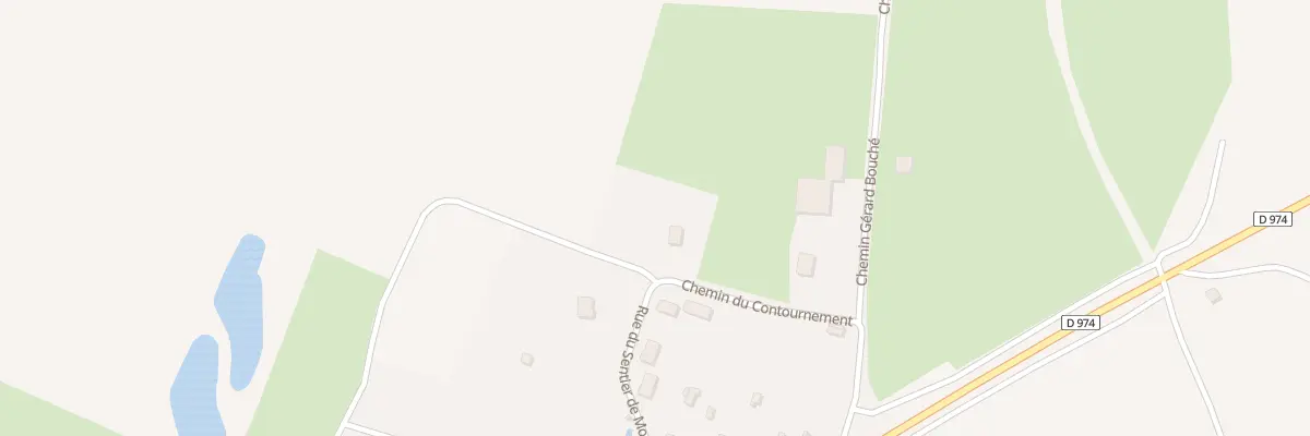 Plan du 2 Che de Contournement à Allain