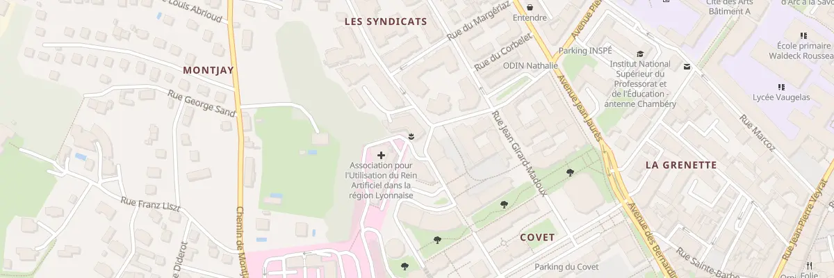 Plan du 21 Rue Ambroise Croizat à Chambéry