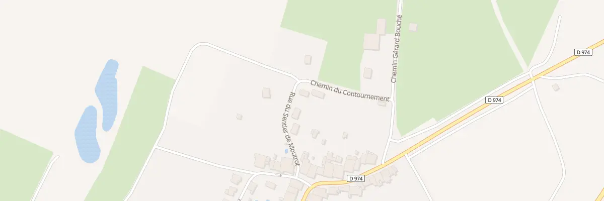 Plan du 3 Che de Contournement à Allain