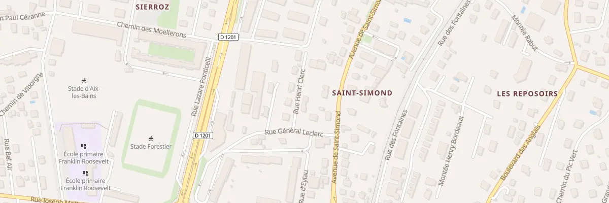 Plan du 6B Rue Général Leclerc à Aix-les-Bains
