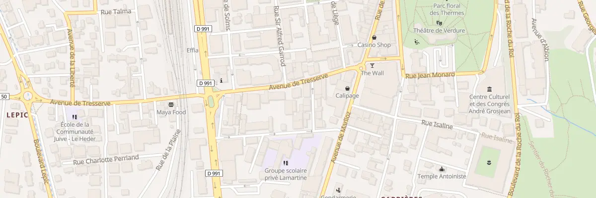Plan du 11 Av de Tresserve à Aix-les-Bains