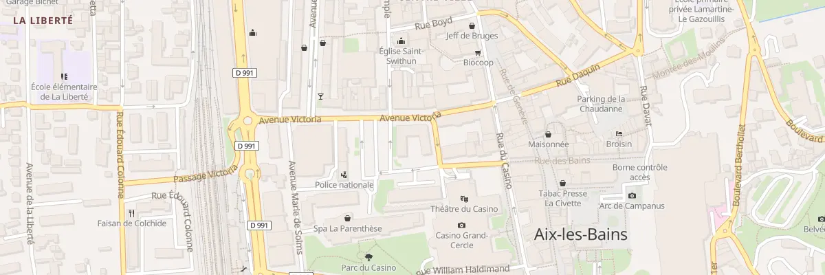 Plan du 7 Av Victoria à Aix-les-Bains