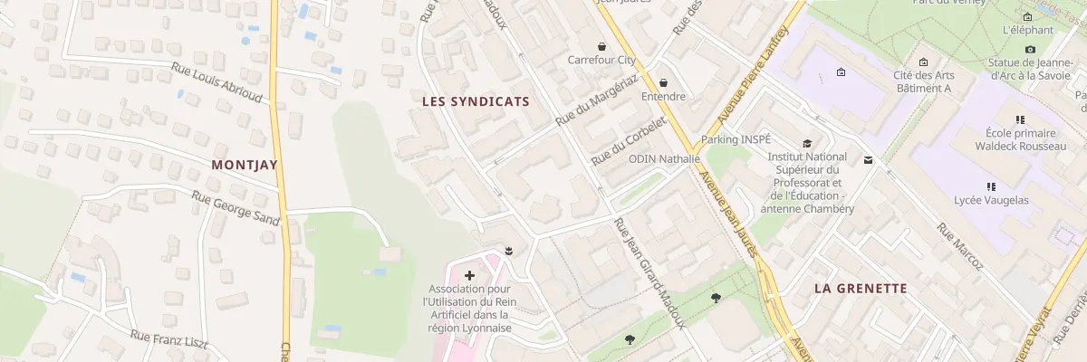 Plan du 8 Rue de l’Iseran à Chambéry