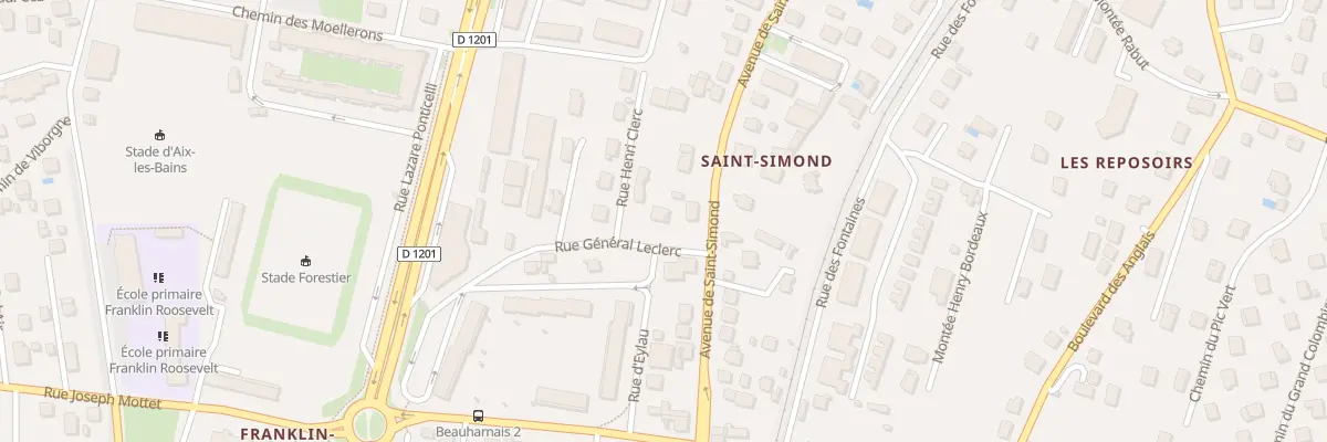 Plan du 4 Rue Général Leclerc à Aix-les-Bains