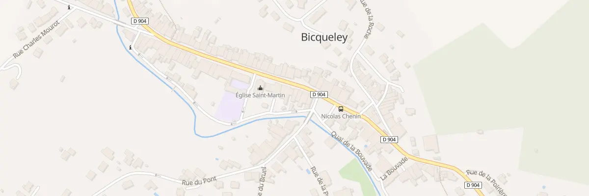 Plan du 590 Rue Nicolas Chenin à Bicqueley