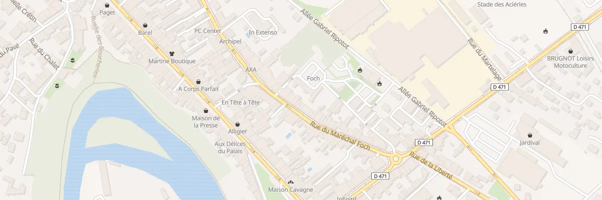 Plan du 40 Rue Marechal Foch à Champagnole