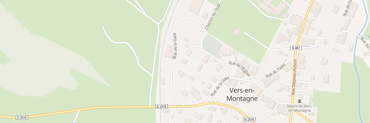 Plan du 68 Rue du Chateau d’Eau à Vers-en-Montagne