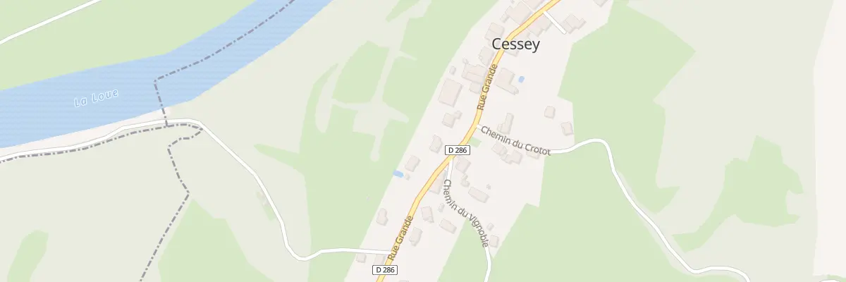 Plan du 9 Gr Grande Rue à Cessey