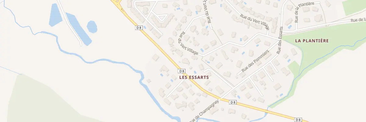 Plan du 33 Rue du Vert Village à Pelousey