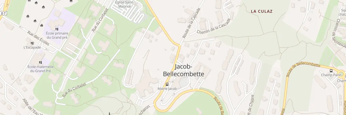 Plan du 30 Che de la Cascade à Jacob-Bellecombette