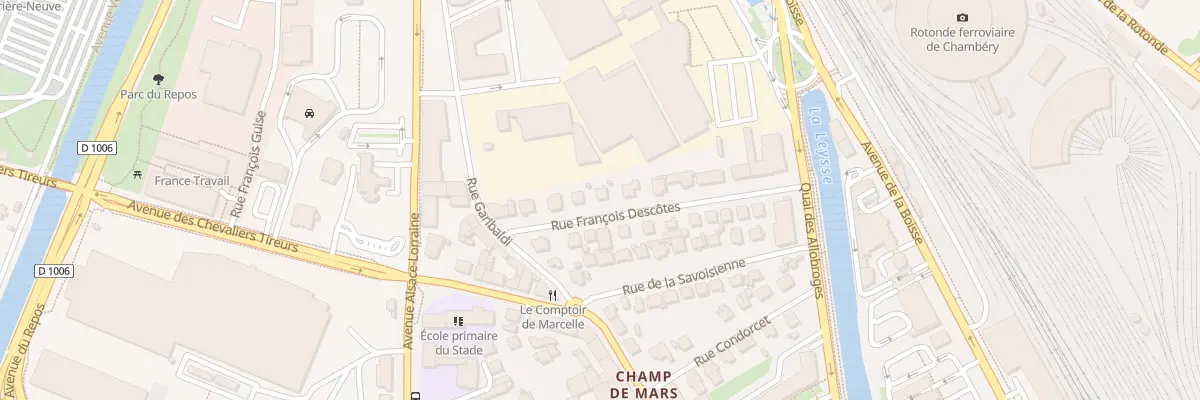 Plan du 77 Rue Francois Descotes à Chambéry