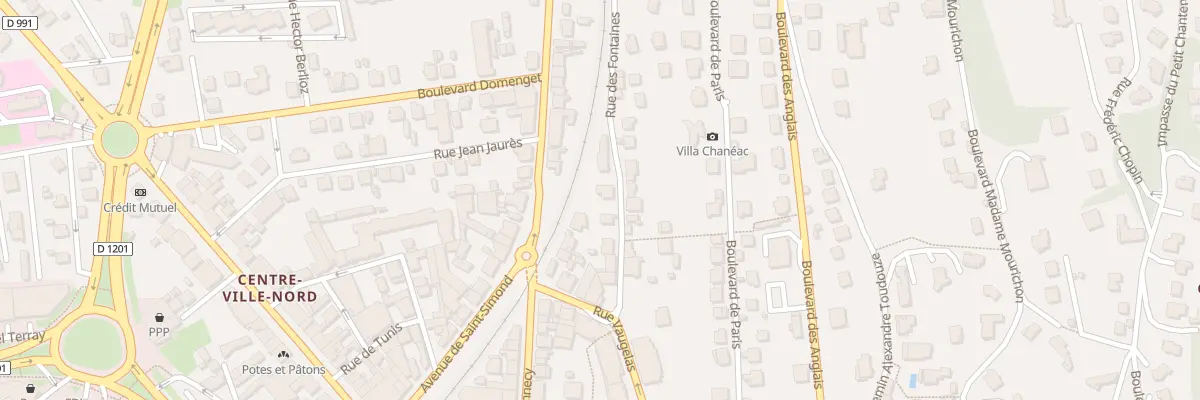 Plan du 11 Rue des Fontaines à Aix-les-Bains