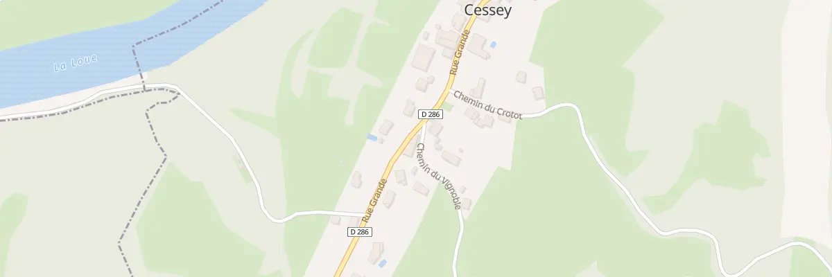 Plan du 2B Che du Vignoble à Cessey